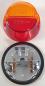 Preview: Anbauleuchte (2-Kammerleuchte) Lichtscheibe gelb/rot Ø 78 mm