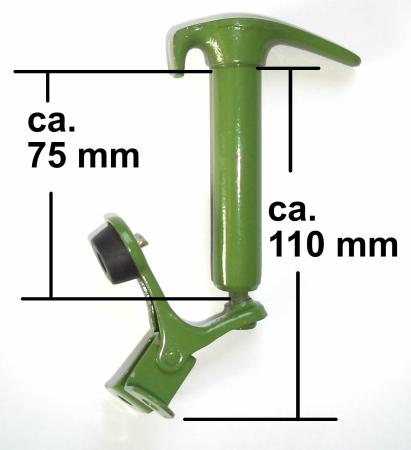Haubenhalter aus Metall ca. 110 mm lang