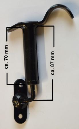 Haubenhalter aus Metall ca. 87 mm lang