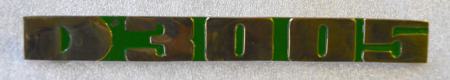 Schriftzug D3005