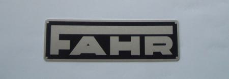 Schild für Fahr 130 mm x 40 mm