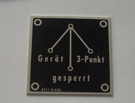 Hinweisschild 3-Punkt