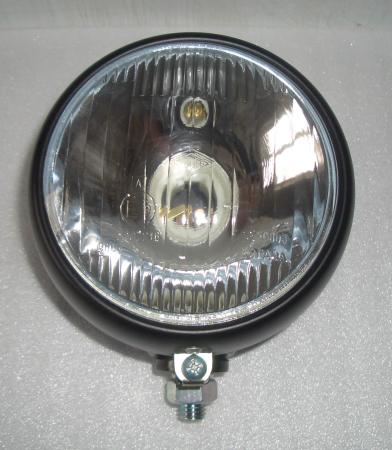 Hauptscheinwerfer Ø 110 mm Glas gewölbt mit schwarzem Ring