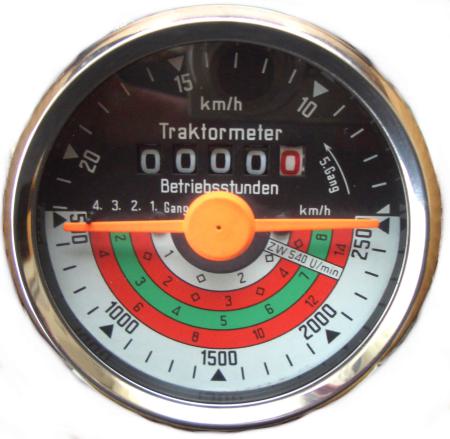 Traktormeter passend für Deutz D-Serie, D25.1S bis 22 km/h