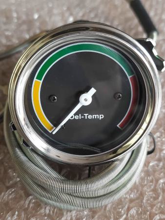 Fernthermometer für Öltemperatur mit Fühler Einbaumaß 60mm 2 m Kapillar