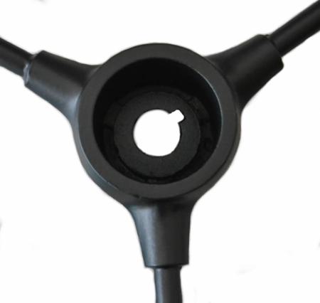 Lenkrad Ø 425 mm lackiert Keilnut 5,0 mm Konus 21,62 mm Befestigungsmutter 30 mm