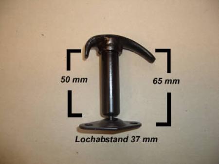 Haubenhalter aus Metall ca. 65 mm bis zum Anhaker