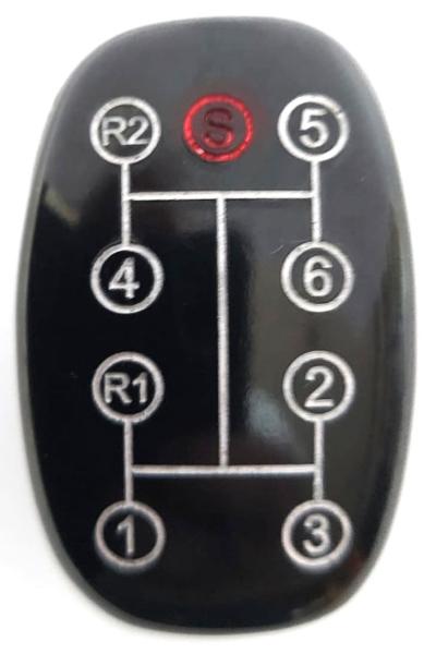 Schaltknopf mit Schaltschema