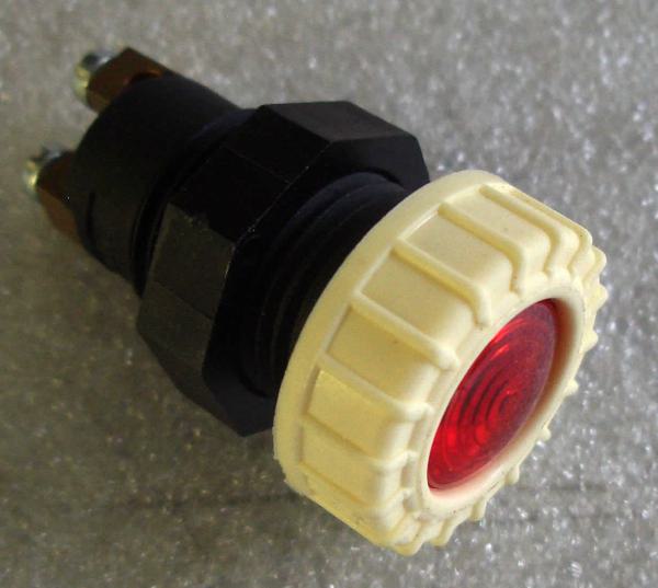 Anzeigenleuchte Ring Farbe elfenbein Einbaumaß Ø 17 mm rot