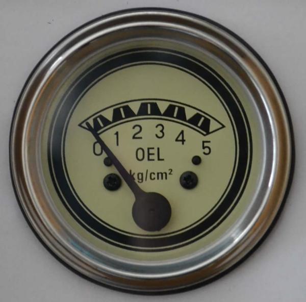 Öldruckmanometer mechanisch Einbaum. 52 mm