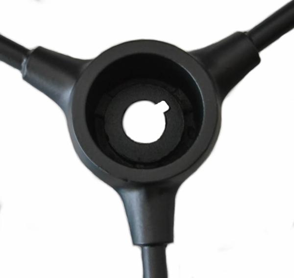 Lenkrad Ø 425 mm lackiert Keilnut 5,0 mm Konus 21,62 mm Befestigungsmutter 30 mm
