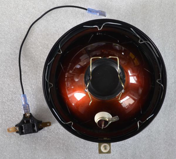 Scheinwerfer Einsatz Ø 130 mm A-Symetrisch mit schwarzem Ring