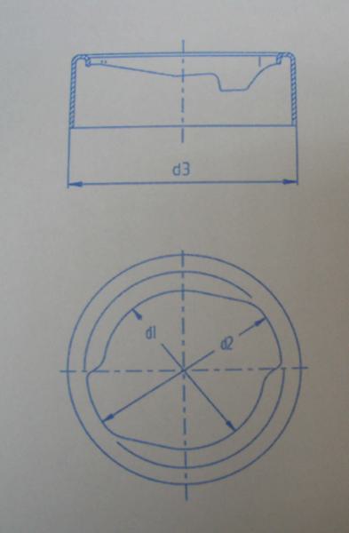 Einfüllstutzen N.W. 60 aus Messing