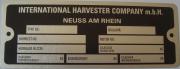 Typenschild für IHC 130 mm x 49 mm