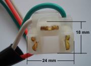 Lampenfassung 3-fach Stecker