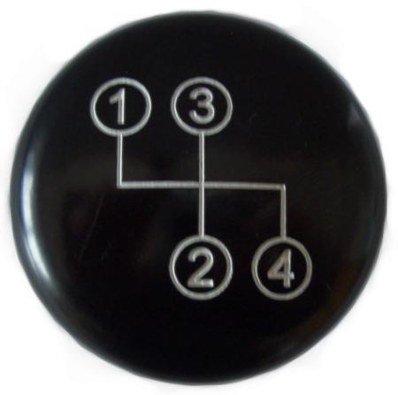 Schaltknopf mit Schaltschema