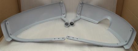 Kotflügel für 16 Zoll Reifen Breite ca 18 cm Länge ca 76 cm mit Halter