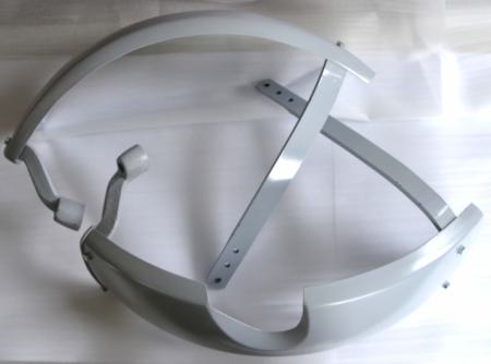 Kotflügel für 16 Zoll Reifen Breite ca 18 cm Länge ca 76 cm mit Halter