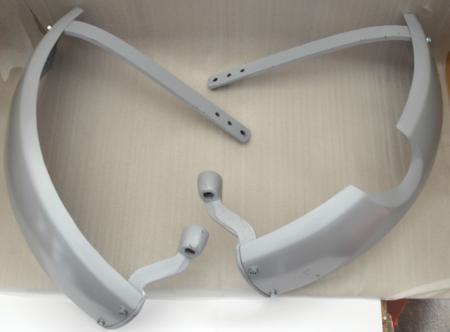 Kotflügel für 16 Zoll Reifen Breite ca 18 cm Länge ca 76 cm mit Halter