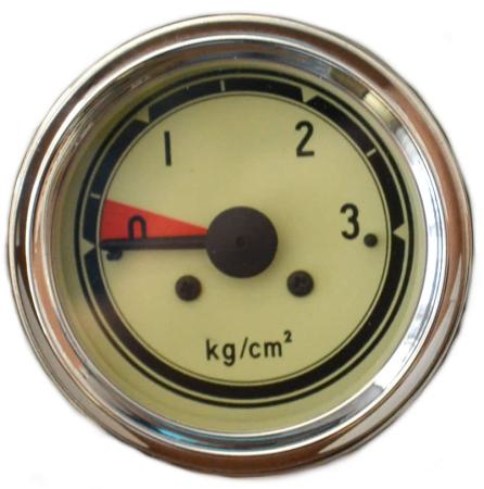 Equus 5244 Mechanisches Öldruckmanometer, 5,1 cm, Weiß