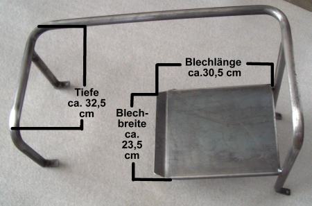 Sitzgestell Länge 61 cm
