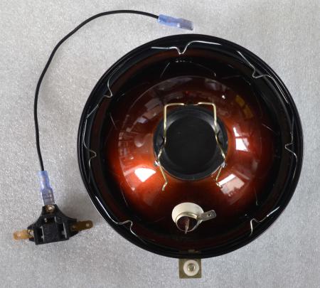 Scheinwerfer Einsatz Ø 130 mm A-Symetrisch mit schwarzem Ring