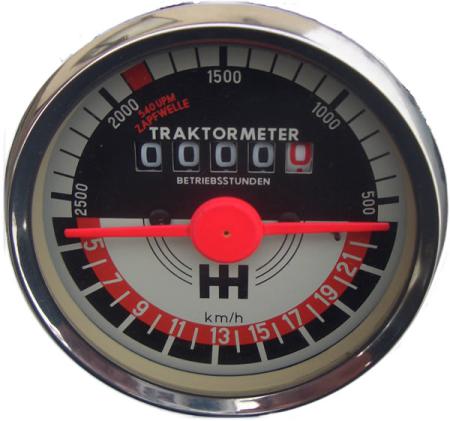 Traktormeter passend für IHC, Holder links drehend bis 22 km/h