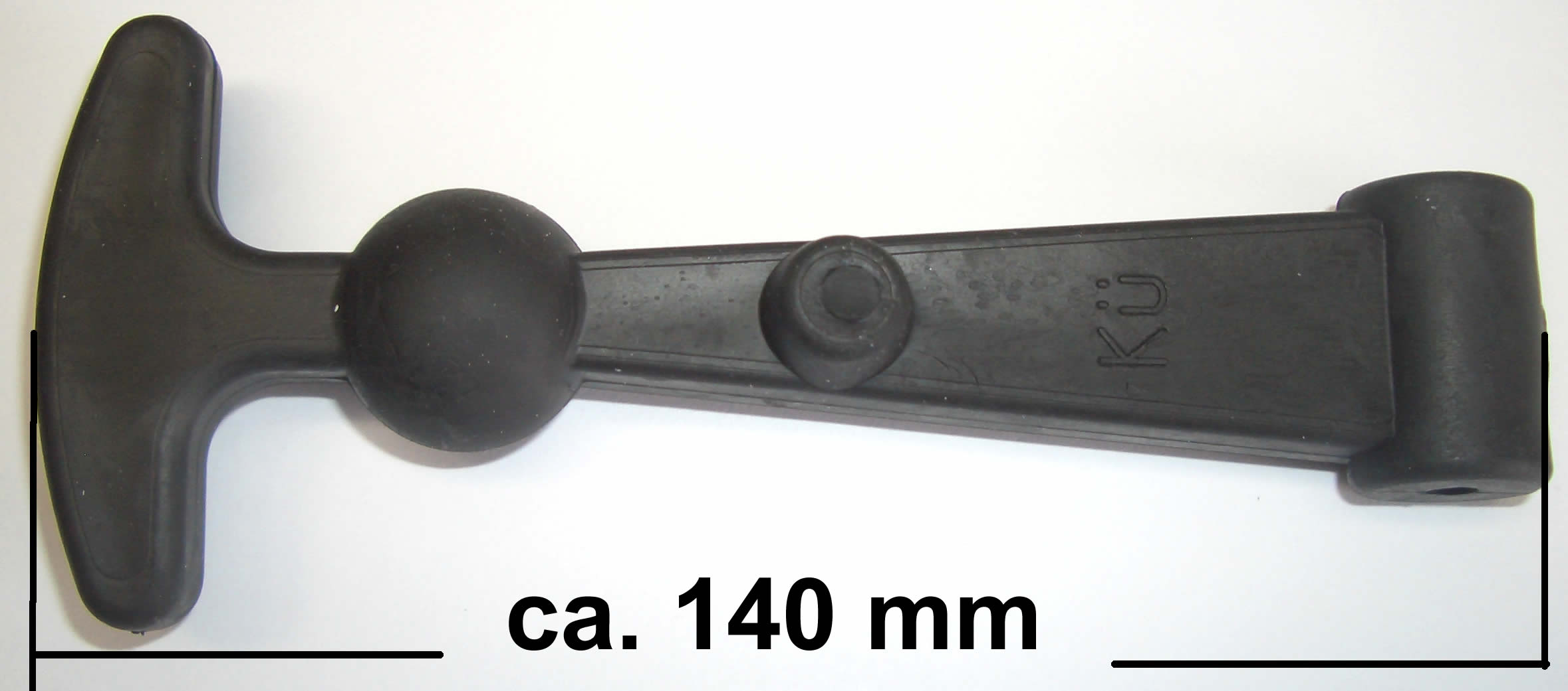 Haubenhalter aus Gummi ca. 140 mm lang