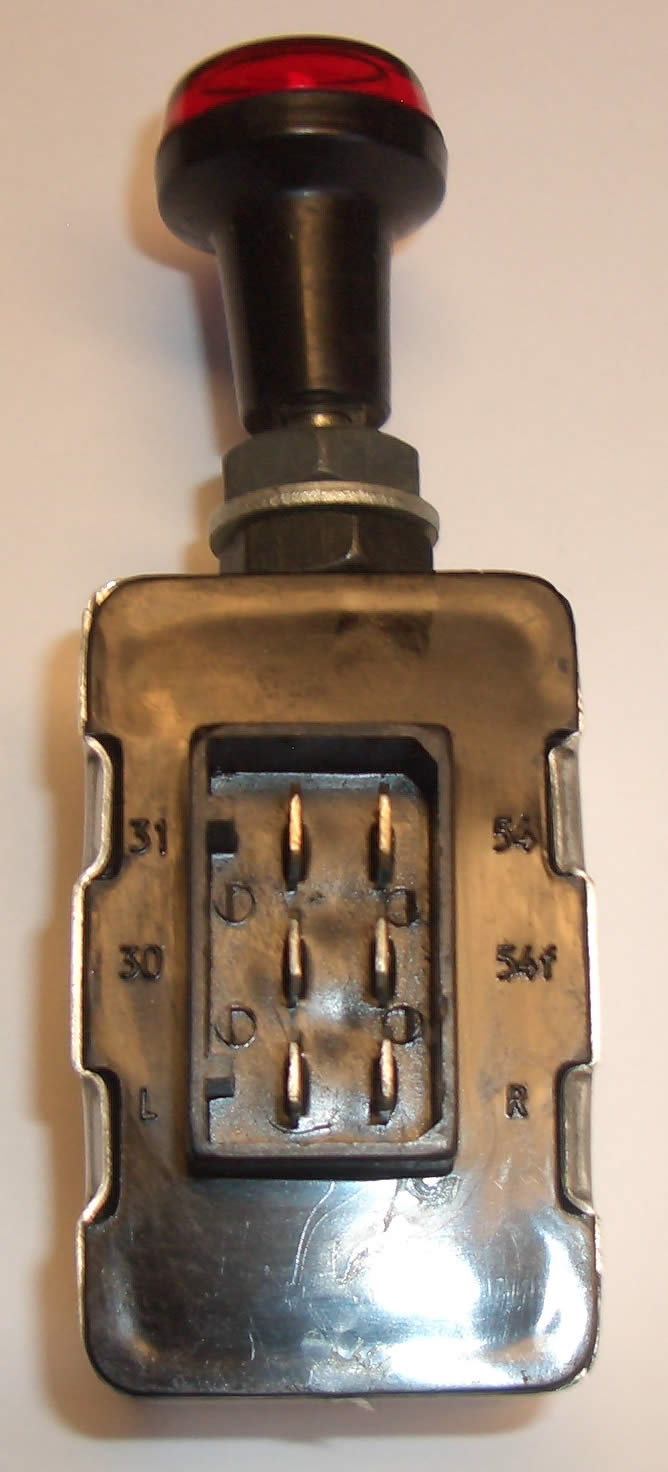Oldtimer Jehle - Warnblinkgeber mit Schalter 12 Volt