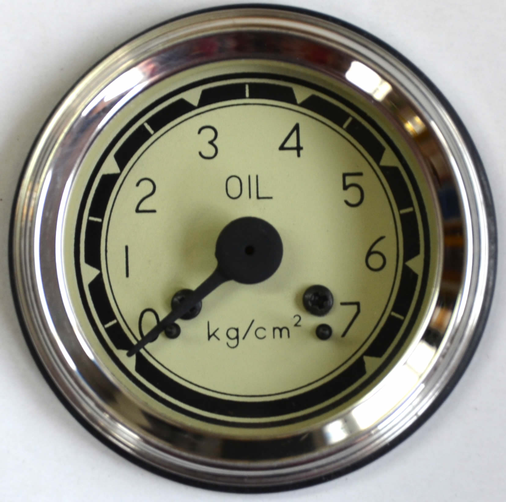 Oldtimer Jehle - Öldruckmanometer mechanisch Einbaumaß 52 mm