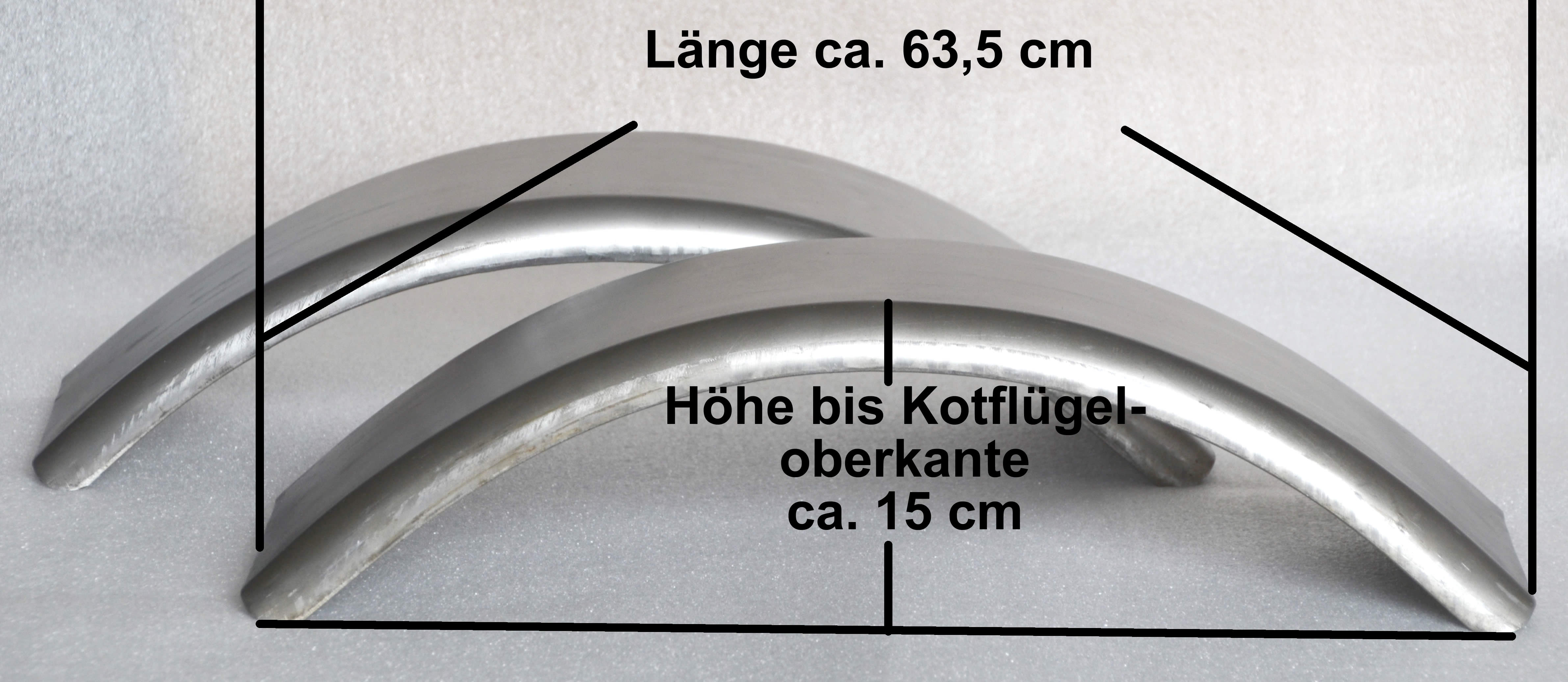 Kotflügel 1 Paar für 16 Zoll Reifen Länge ca 63 cm Breite ca 16,5 cm Traktor 