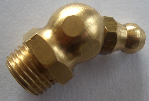 Schmiernippel aus Messing H2 M10x1