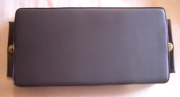 Traktor Beifahrersitzkissen gerade Farbe schwarz / Keder schwarz