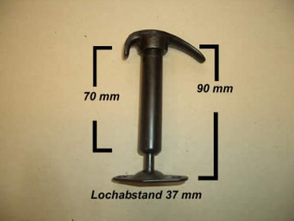 Haubenhalter aus Metall ca. 90 mm lang